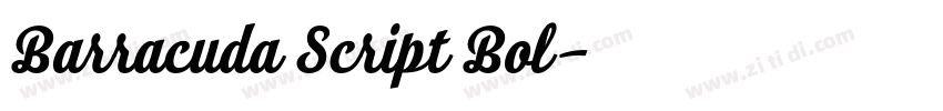 Barracuda Script Bol字体转换